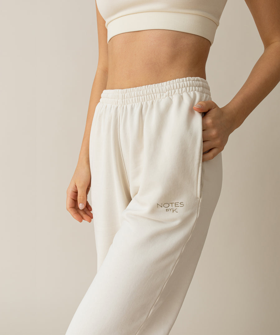 Unisex-Women-Sweatpants-Offwhite-Uni-Stitching-Detail