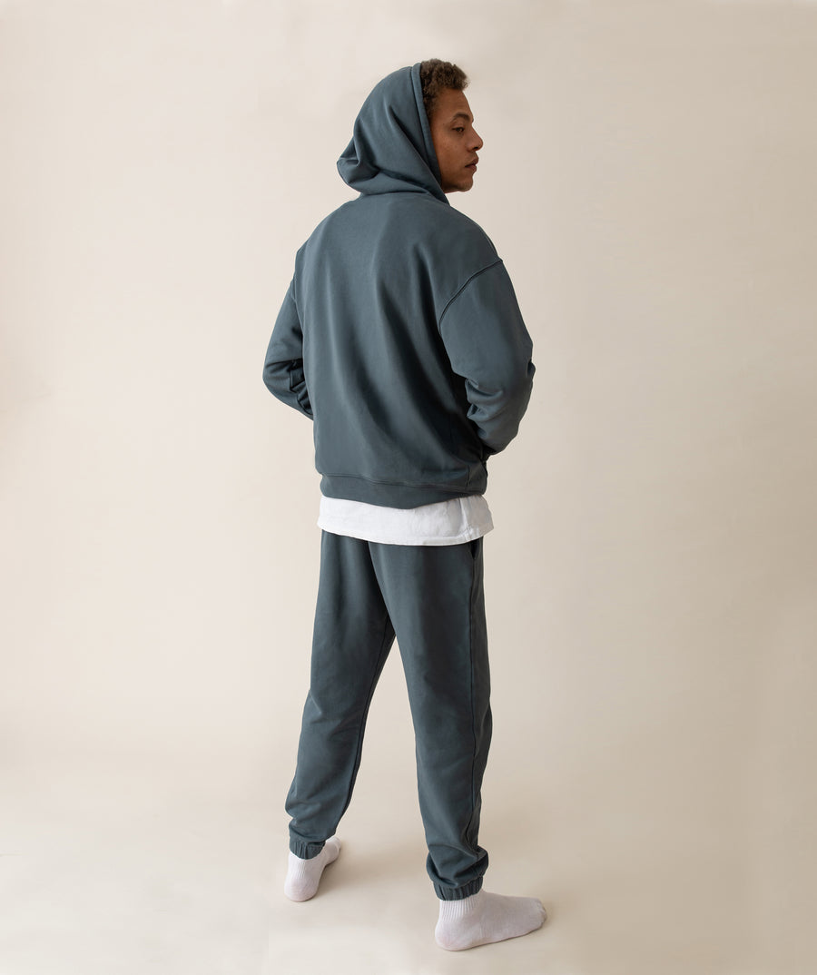 Unisex-Men-Sweatpants-Grey-Uni-Backside
