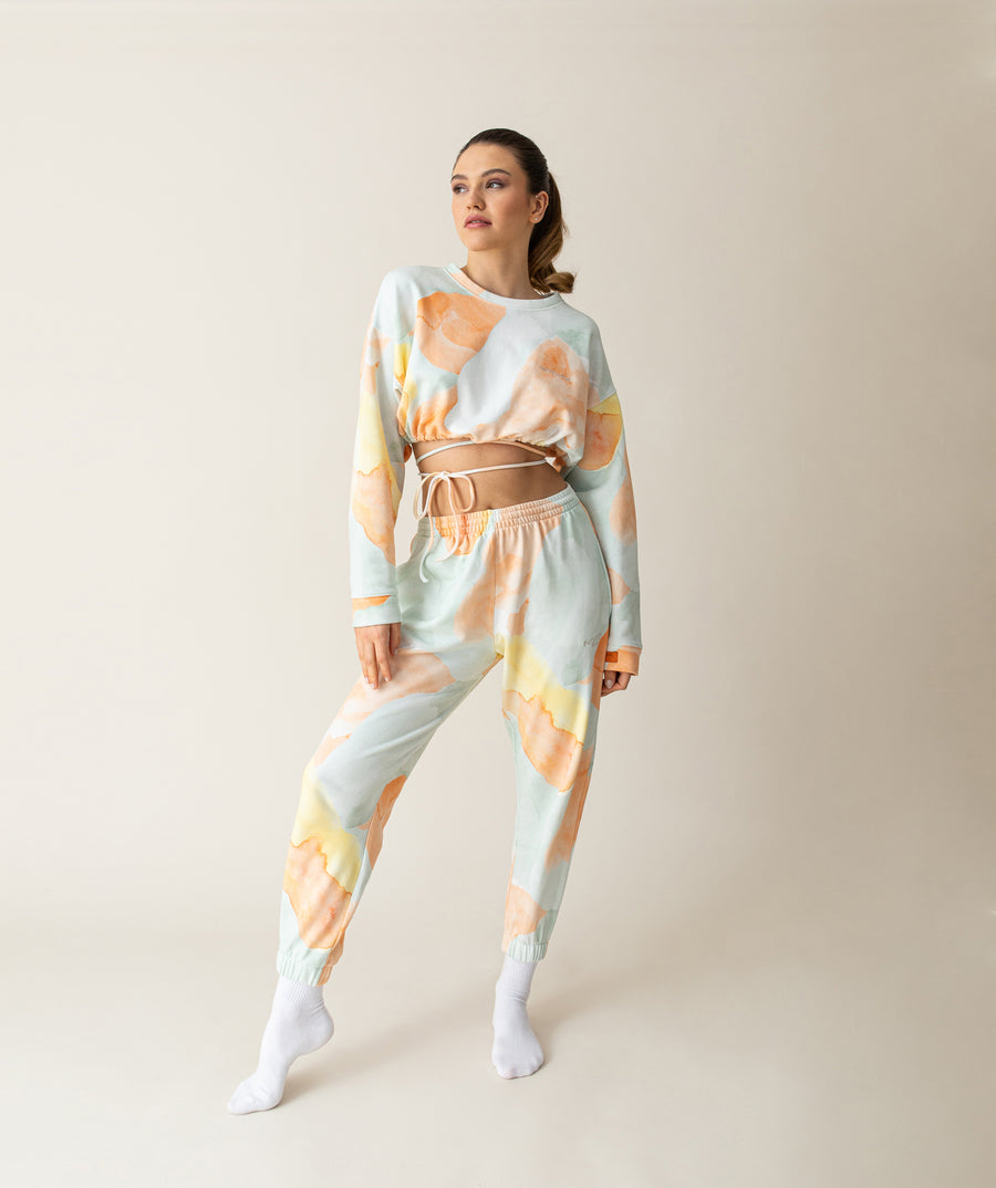 Unisex-Women-Sweatpants-Watercolor-Print